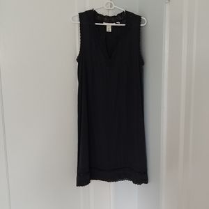 H&M Embroidered Little Black Dress EUC